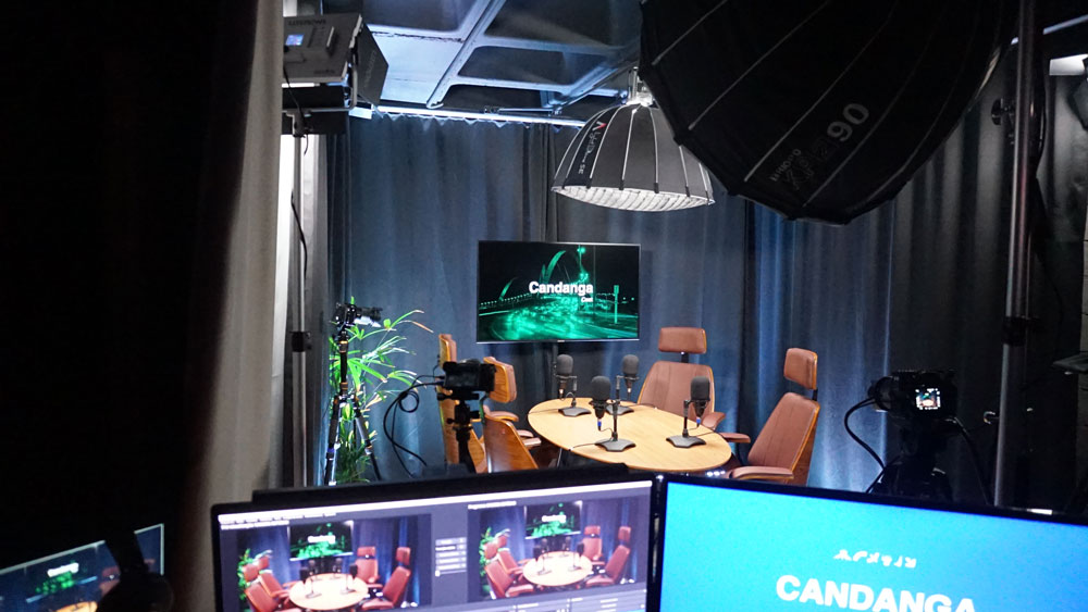 Chroma key do estúdio