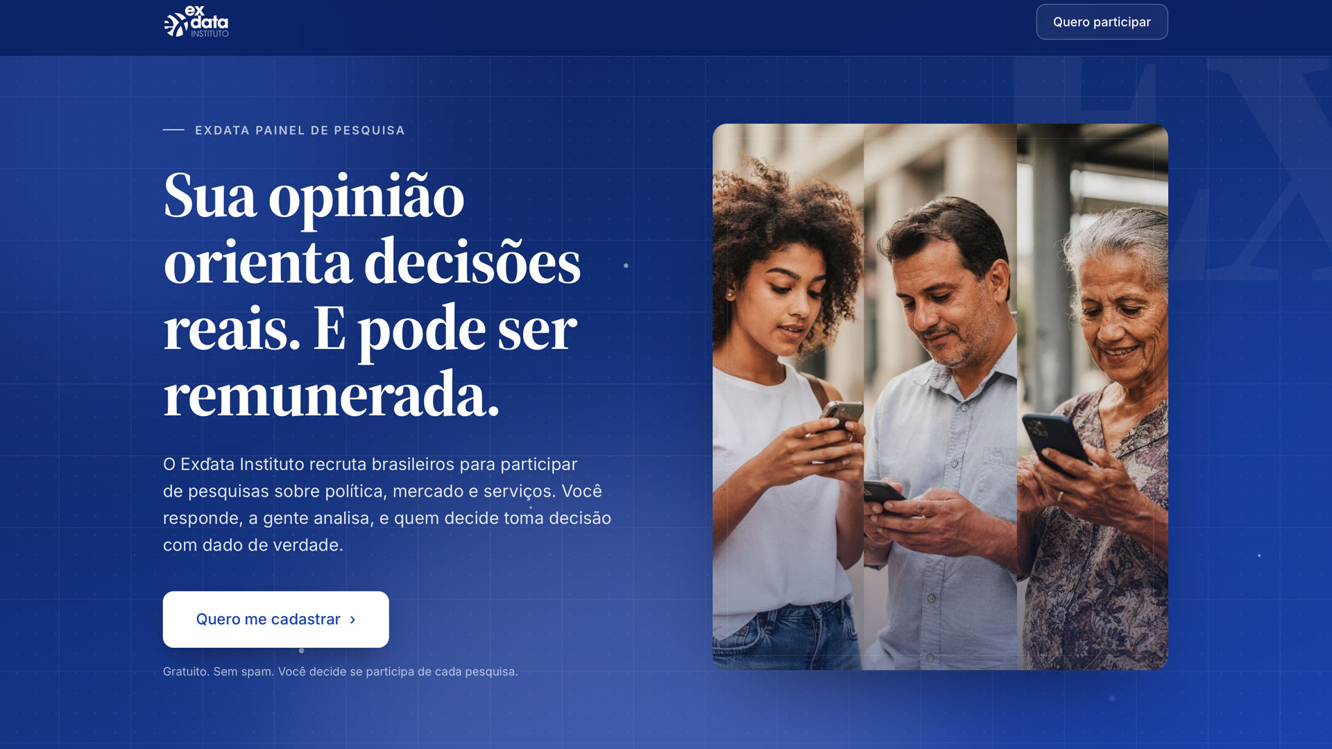 Plataforma de pesquisa Participe ExData